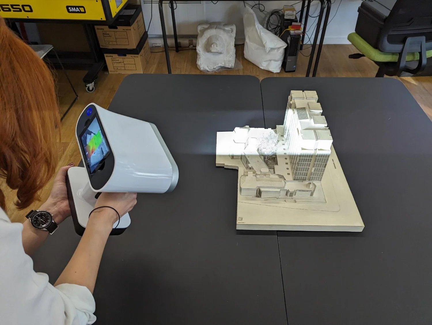 The Materialised Temporality of Dust — spatial reconstruction